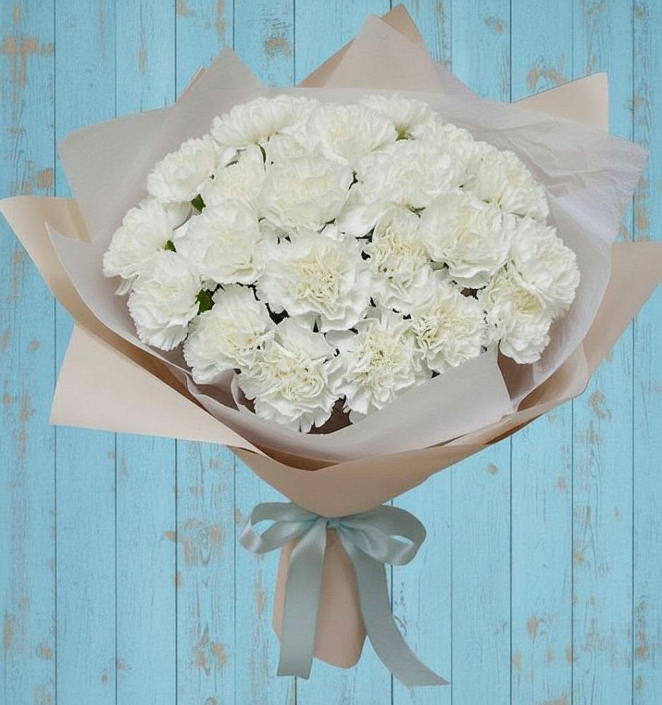 Букет цветов из: Гвоздики в Сосновке