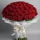 Букет 101 Красная роза Блэк Мэджик в Сосновке