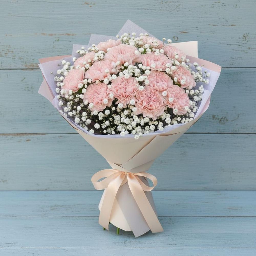 Букет цветов из: Гвоздики в Сосновке