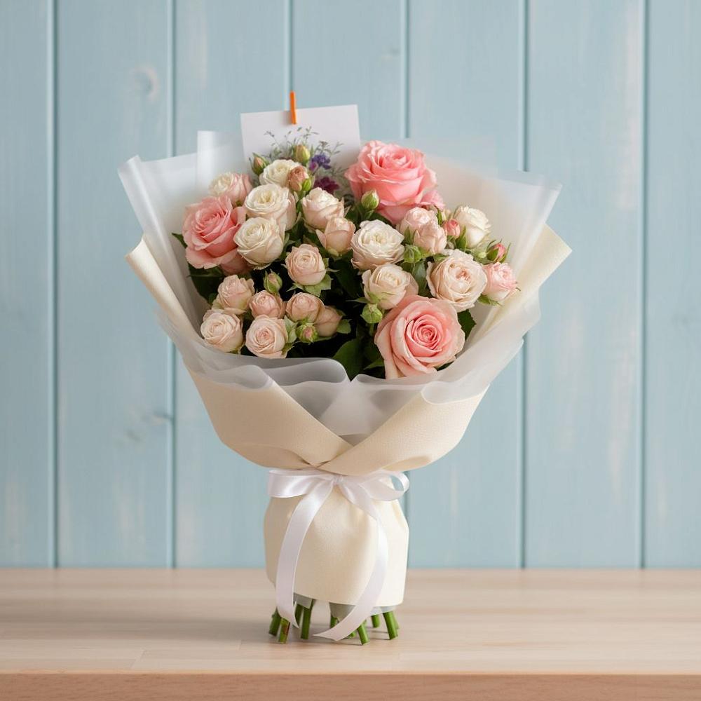 Букет цветов из: Розы в Сосновке