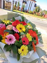 Букет цветов из:  Герберы #REPLACE_PRED# Сосновке