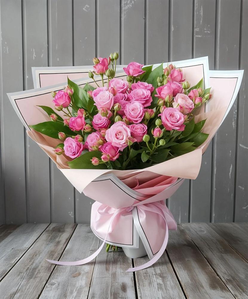 Букет Розовый кустик в Сосновке