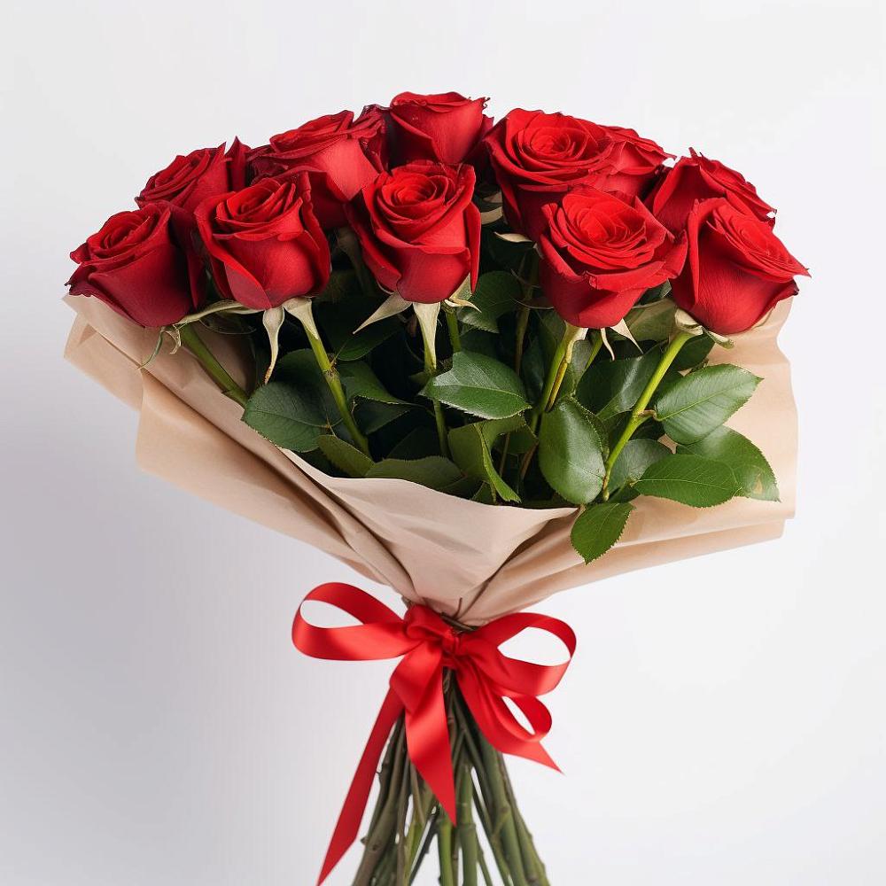 Букет 11 Красных роз Эдлесс Лав в Сосновке