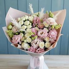 Букет цветов из:  Альстромерии и Розы в Сосновке